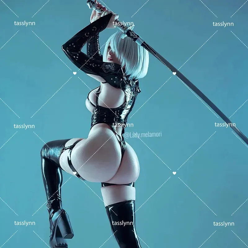 YoRHa 2B Косплей Черный Боевой Костюм Cos Аниме NieR Косплей Костюм Кожаный Комплект Горячее Сексуальное Женское Белье Черный Горячий Чи-Пао Женщины Курение