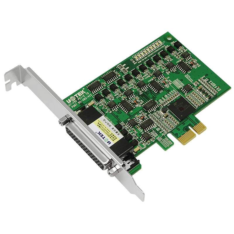 

UOTEK Industrial PCI-E to RS-485 RS-422 Serial Card PCIE to RS485 RS422 4 Ports High Speed Converter DB9 Com Connector UT-794