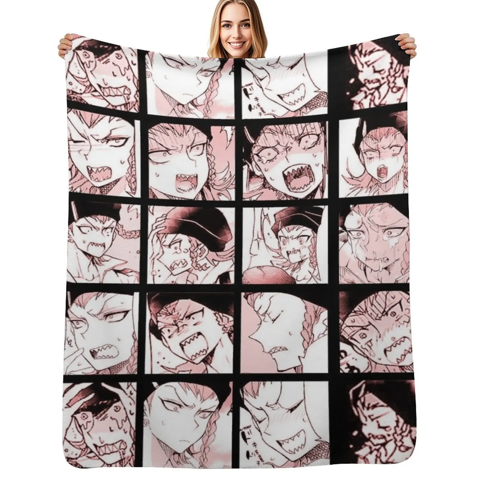 

Kazuichi Manga Collection (Colored) Throw Blanket No Pilling Soft Warm Blanket for Bed