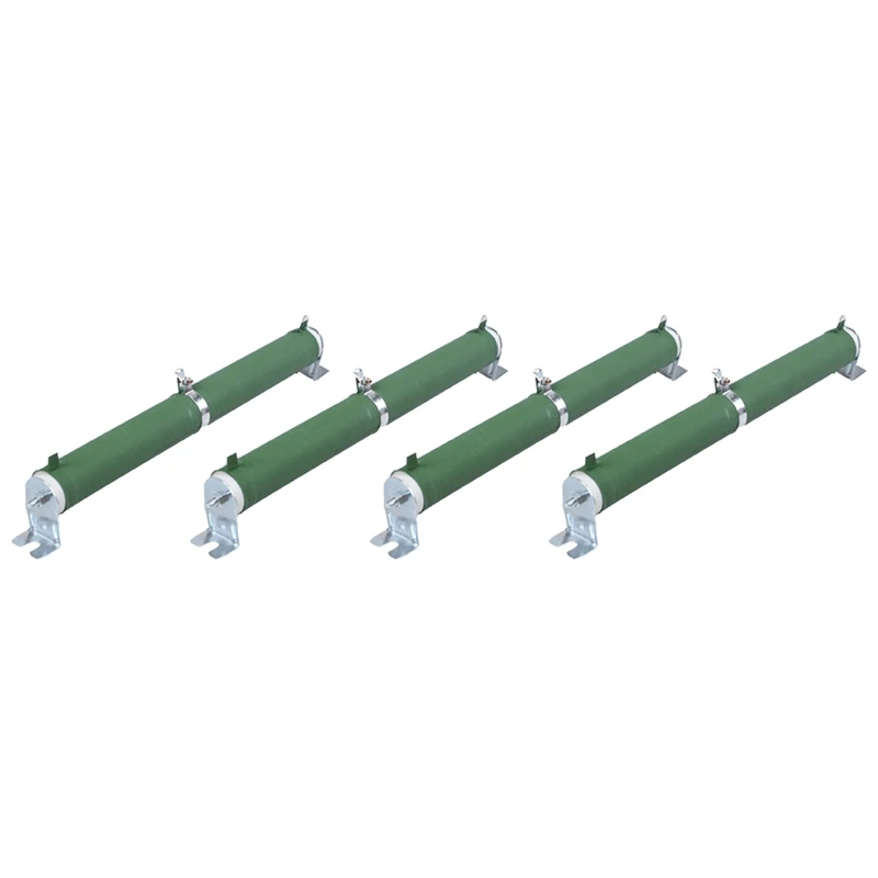 

4X 200W Watt 100 Ohm Ceramic Tube Adjustable Rheostat Resistor Green