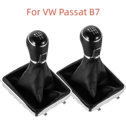 5/6 Speed Gear Shift Knob  For Volkswagen VW Passat B7 2011 2012 2013 2014 2015 Lever Stick Gaiter Boot Cover Collar