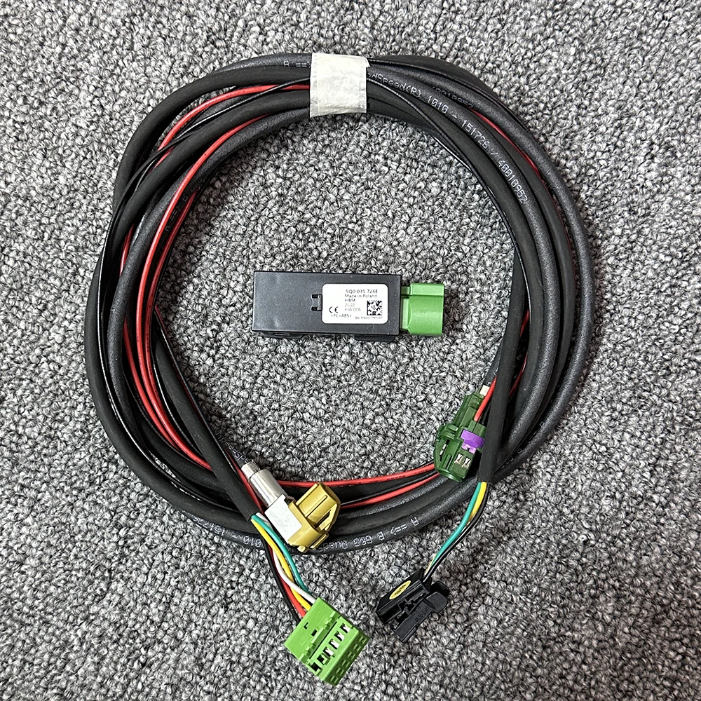 5Q0035726E Adapter Plug Socket Cable Wiring Harness for Golf 7 MK7 E-GOLF CarPlay media USB AUX Switch MIB2 USB, 5Q0 035 726 E