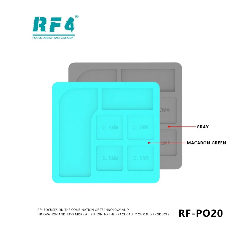 

RF4 RF-PO20 90x90 мм теплоизоляционная ремонтная подкладка, высокая термостойкость для сварки материнской платы мобильного телефона, инструмент для ремонта