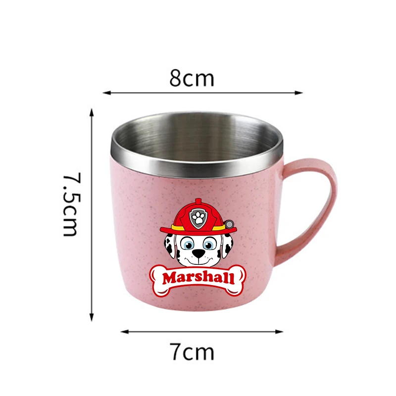 Paw Patrols Water Bottle Chase Skye Stainless Steel Cups Handle Coffee Milk Mug Tea Drinks Water Bottle for Home Office Gift view 5