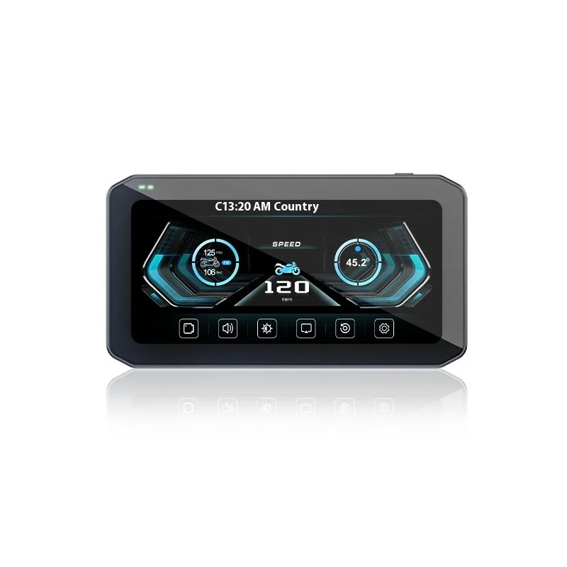 6.25 Inch 2K HD Night Vision Dual Lens Carplay Smart Car Machine New Condition Motorcycle Driving Recorder with Front Rear BSD