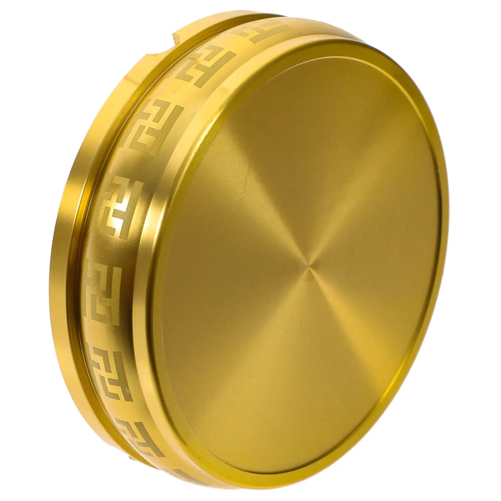 

1Pcs Back texture Brass Ashtray Smooth Retro Pattern Home Office Practical Holder Metal Round Desktop Household