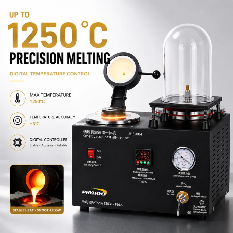 PHYHOO 1KG 2KG 3KG Jewelry Vac - Gold Melting Furnace Crucible 2Kg 评论和价格