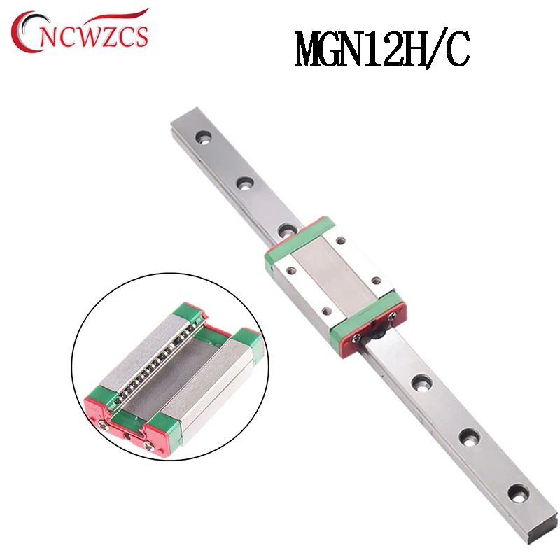 12mm MGN12 Linear Guide 100MM 250MM 300MM 330mm 350MM 400MM 450MM-600MM MGN12C MGN12H Carriage For 3D Printer Frame X Y Z Axis