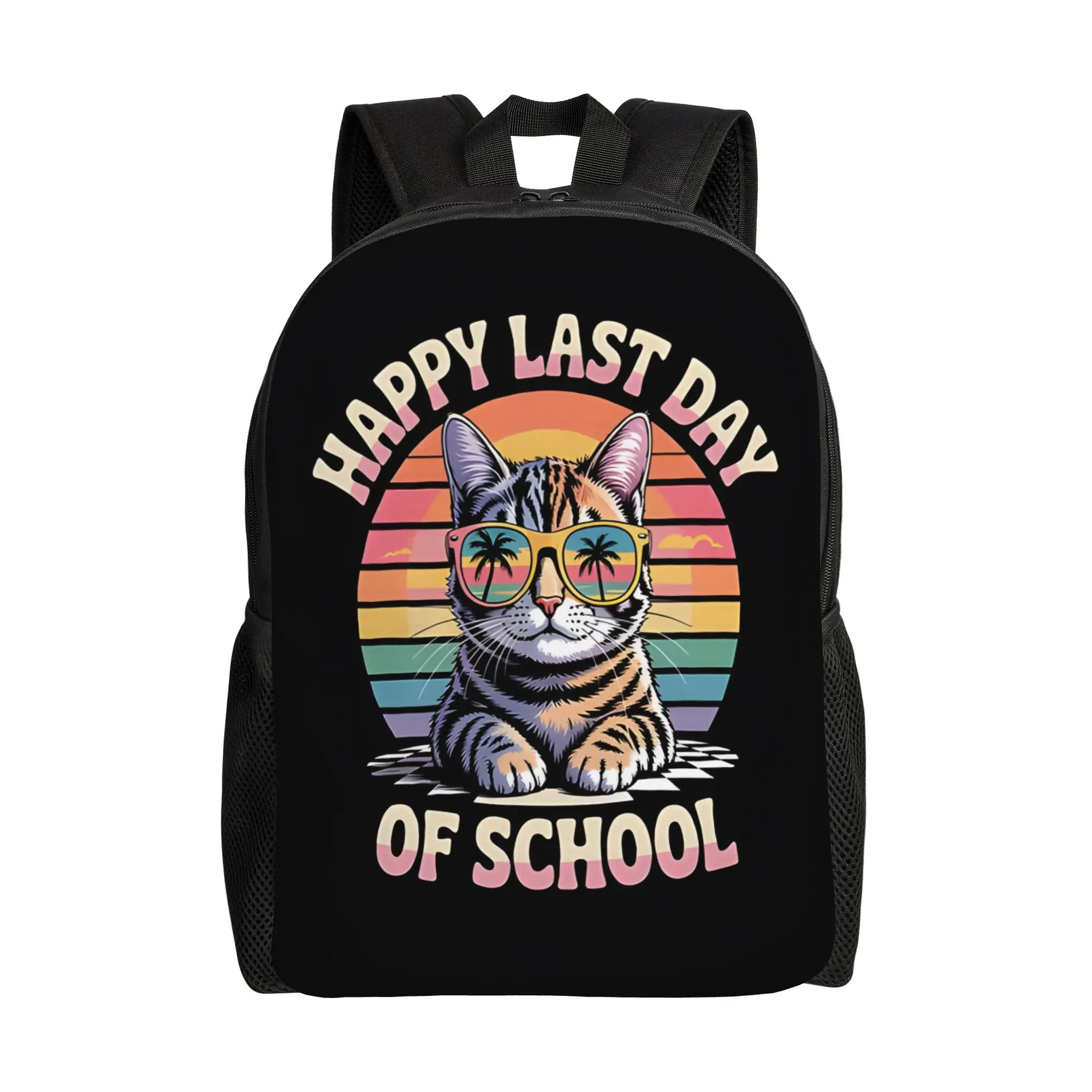 

Рюкзак для выпускников с кошачьим дизайном, модный, большой вместимости, школьный ранец для выпускников, подарок на последний день учебы