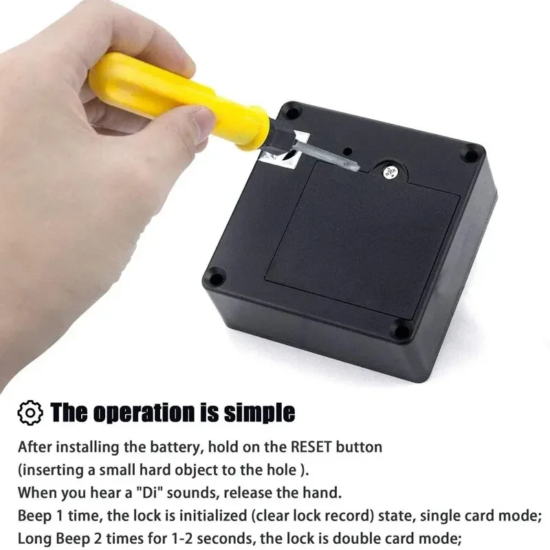 สมาร์ทลิ้นชักล็อคอิเล็กทรอนิกส์ที่มองไม่เห็น RFID 13.56MHz IC ตู้ล็อคปลดล็อคอัจฉริยะ Keyless Sensor ล็อคติดตั้งง่าย