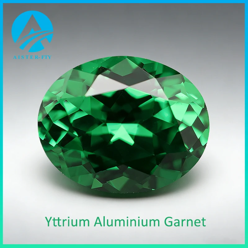 

Green Yttrium Aluminium Garnet(YAG) Loose Gemstones Lab Diamonds Oval Cut Stones for Jewelry Making Empowering jewelry
