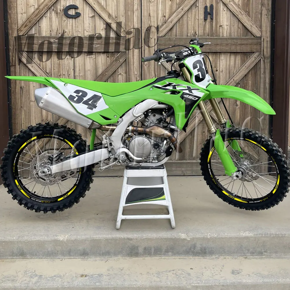 Reflektierende Motorrad-Felgenaufkleber für KX 450 250 125 500 KX250X KX450X KX450SR KX250F KX450F – Detail 1