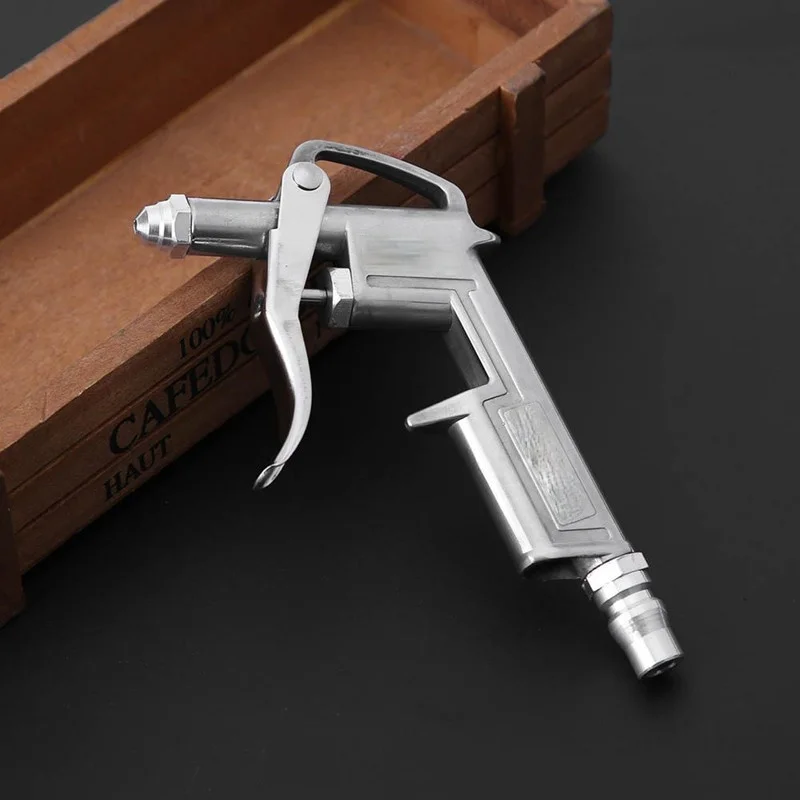 Air Blow Gun ปืนพก Trigger ทำความสะอาด Compressor Dust Blower 8นิ้วเครื่องมือทำความสะอาดหัวฉีดคอมเพรสเซอร์ Air Blow Gun อุปกรณ์เสริม