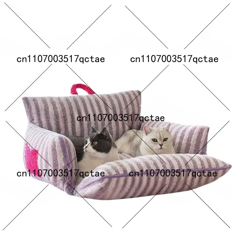 

Новая лежанка-диван для кошек и собак: универсальная всесезонная, съемная и моющаяся, для щенков, собак породы тедди и мелких пород