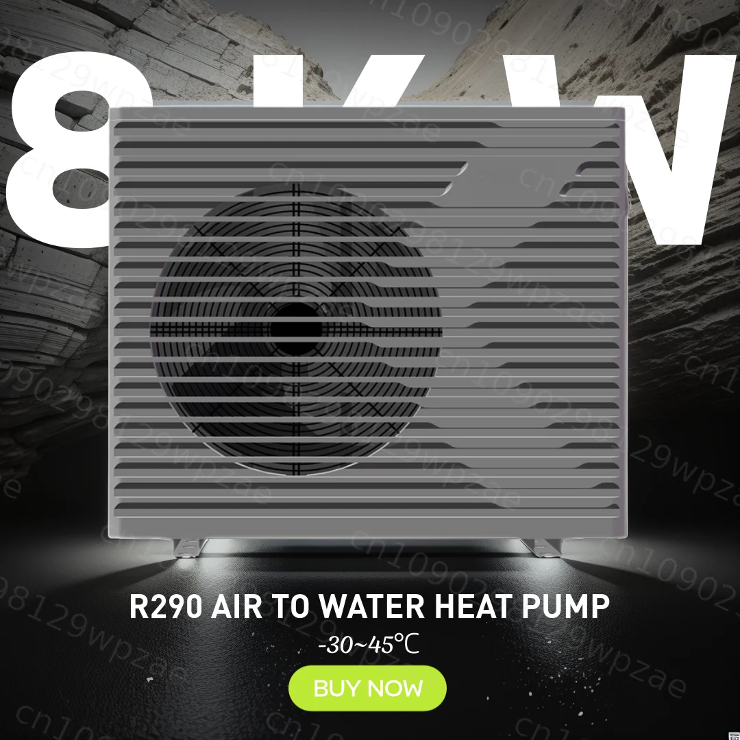 8 KW DC Inverter ERP A+++ Wifi Control  Heat Pump Monobloc R290 Air to Water Heat Pump for Heating in Winter