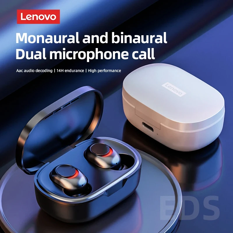 Choice BluetoothワイヤレスヘッドセットLenovo-PD1X,防水スポーツヘッドセット,タッチコントロール,オリジナル,2021