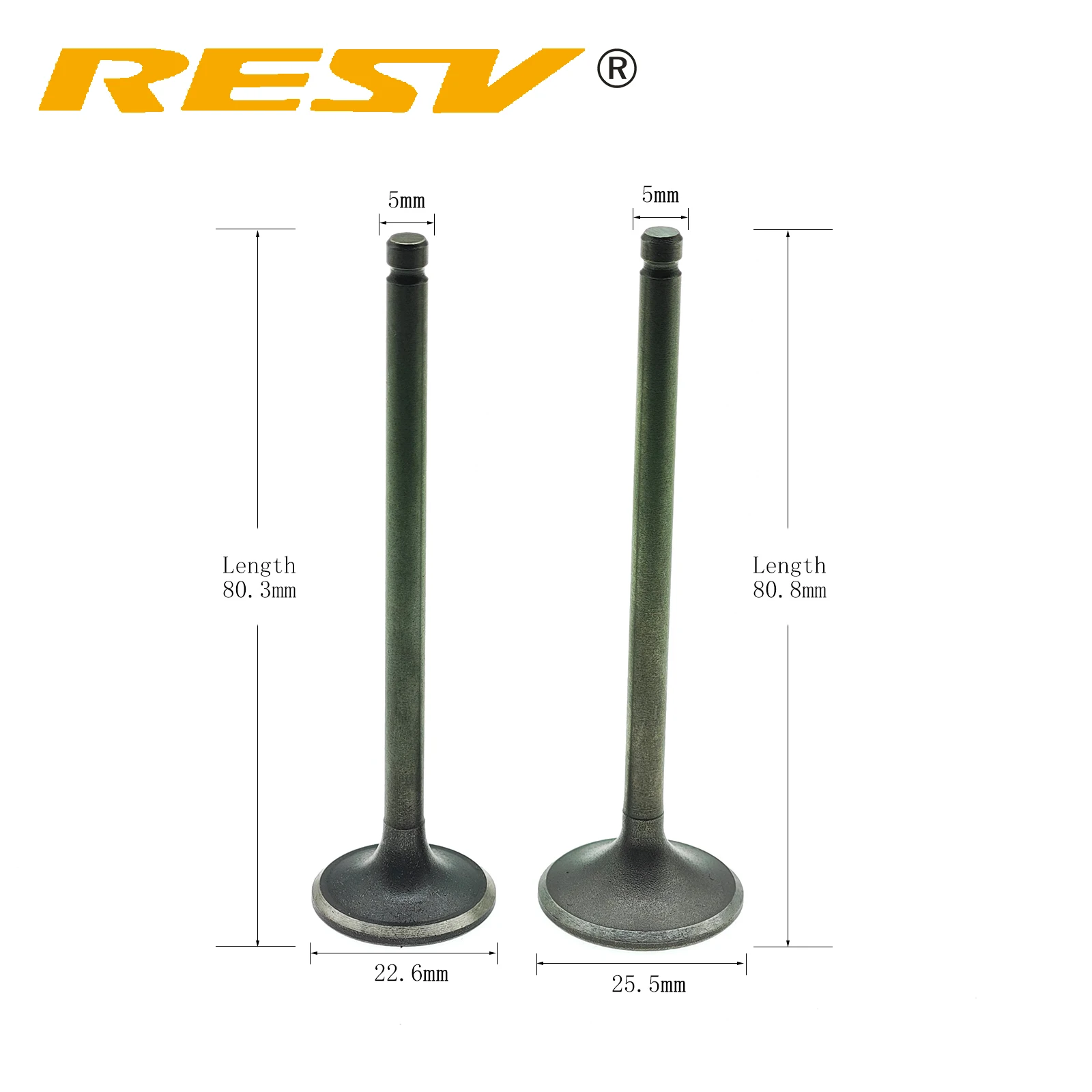 RESV for TVS STAR HLX125 HLX150 HLX 125 150 125CC 150CC Trak 150 Valve Intake Exhaust Stem Valve Oil Seal