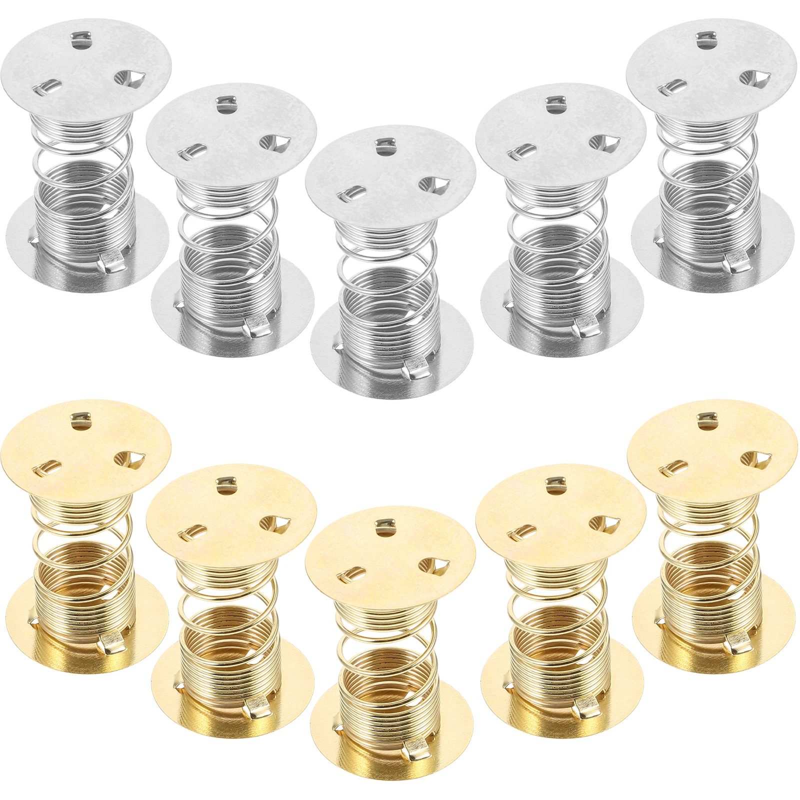 

10pcs Spring Base Swing Fortune Cat Shaking Bases Metal Car Dashboard Adhesive Clay Ornament Toy Accessories