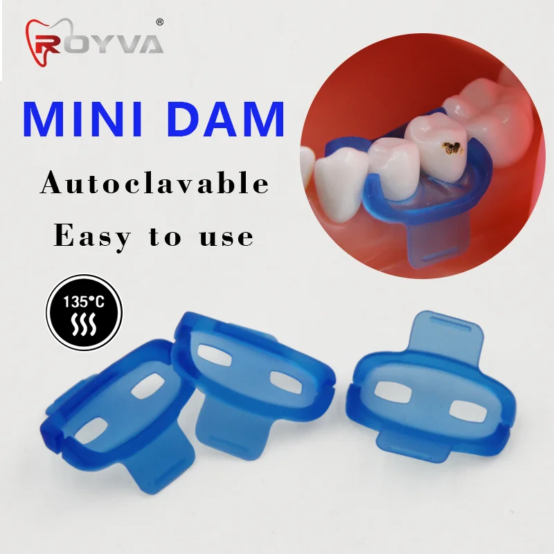 Dental Mini Dam Rubber Dam Clamp Holder Gingival Guard Silicon Clip Autoclavable Complete Dry Environment Oral Care Tool