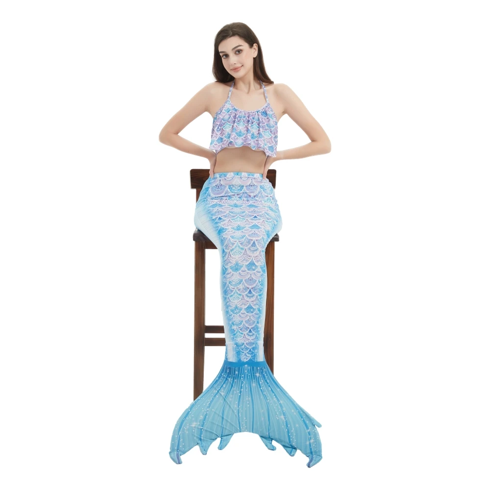 Adults Swimmable Mermaid Tail Princess Dress for Women Holiday Mermaid Costume Cosplay Summer Swimsuit Birthday Cosplay