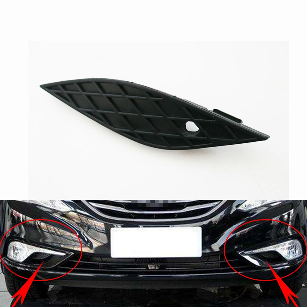 Fog Light Cover For Hyundai Sonata 2013 2014 2015 Fog Lamp Shell Vent Car Front Bumper Grille Driving Lamp Cover