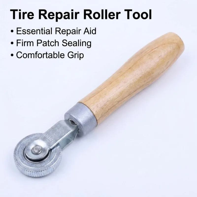 

For Cars Accessories Car Tire Repair Kit Roller Auto Patch Roller Motorcycle Wheel Repair with Wooden Handle Tire Repairing Tool