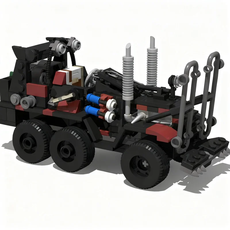 324pcs MOC Cars Road Warrior Mad Max Humungus Truck Model Building Blocks Architecture 3D Brick Craft Idea Assemble Collection