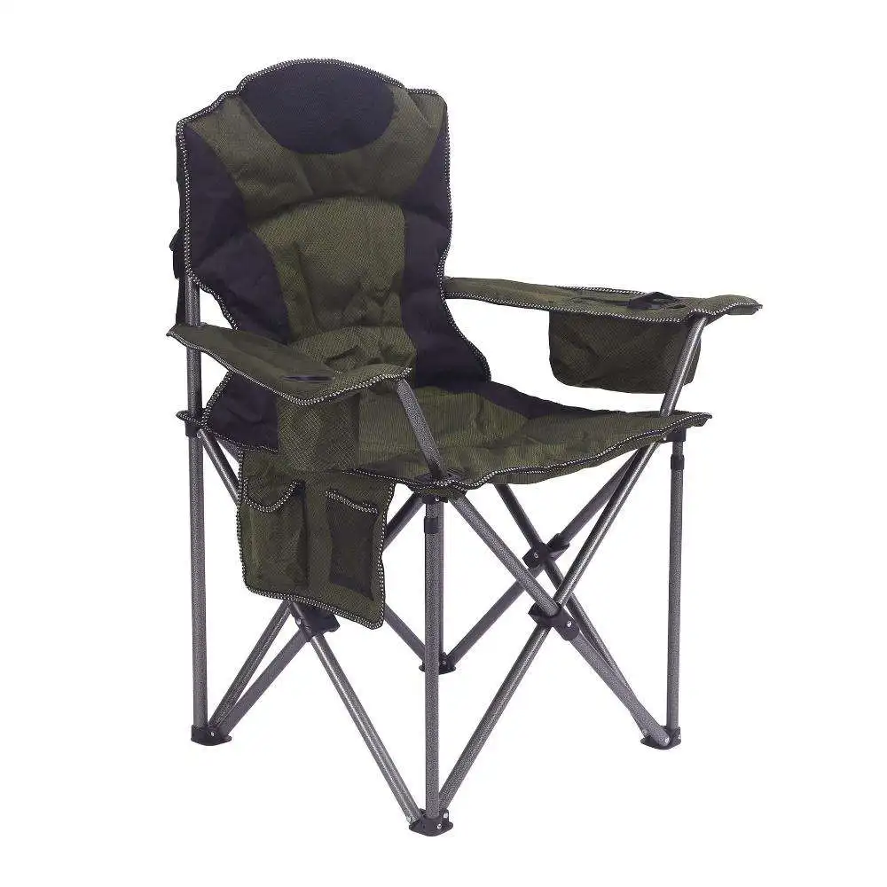 

Foldable Durable Steel Outdoor Leisure Portable Park Beach Backrest Camping Armrest Fishing Chair