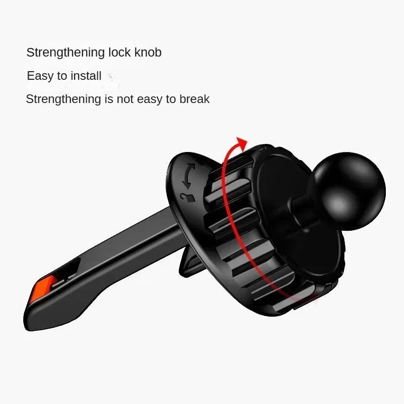 Upgrade Air Vent Clip for Car Phone Holder Stand 17mm Ball Head for Air Outlets Auto Telephone Support Mount Bracket