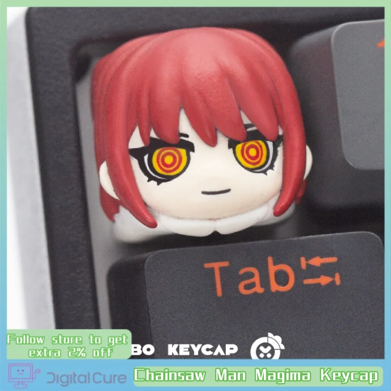 

2024 Кепка для ключа бензопилы Magima персонализированные особенности Кепка для ключа из смолы прозрачная аниме механическая клавиатура Кепка для ключа