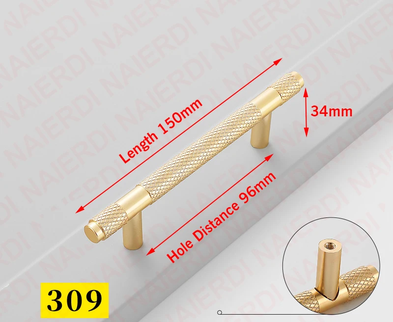 NAIERDI Grau Gold Möbel Griff Mode Küche Kabinett Knöpfe Aluminium Legierung 600-1000mm Schrank Tür Zieht Lange Tür griff