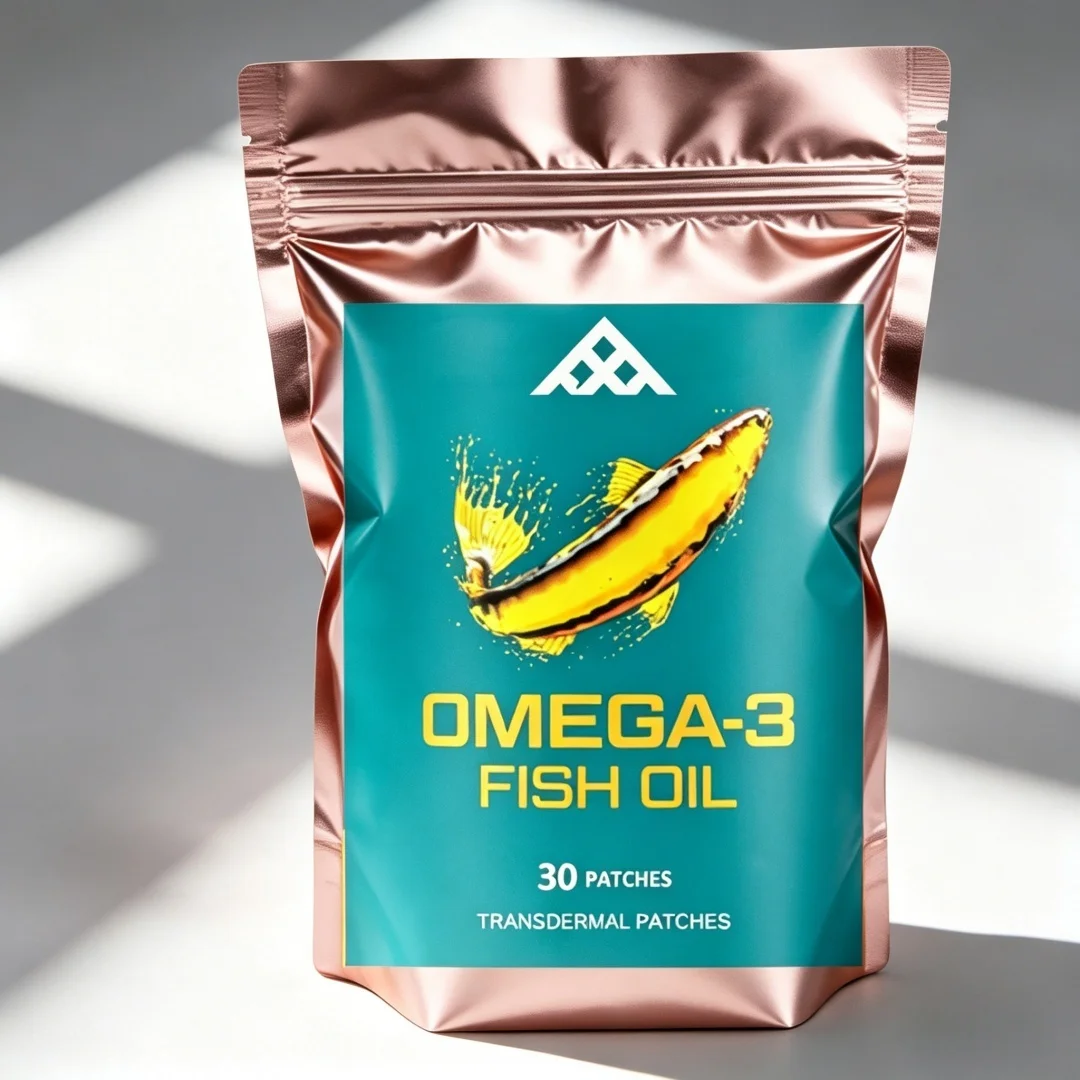 Omega 3 Fish Oil Transdermal Patches Heart Brain Health, Joint And Skin Support- 30 Patches One Month Supply
