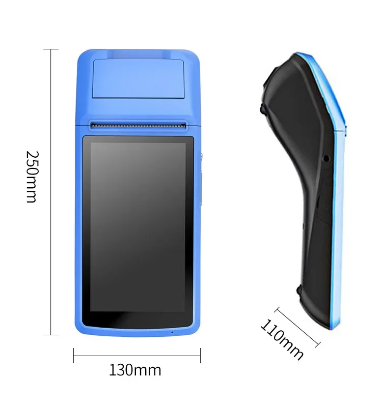 Handheld POS Terminal Printer PDA QR Code Barcode  Thermal