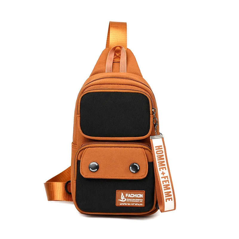 Unisex Outdoor Sling Pack Water-Resistant Chest Bag Reflective Accents & Dedicated Phone Slot - Compact for Travel / Trekking