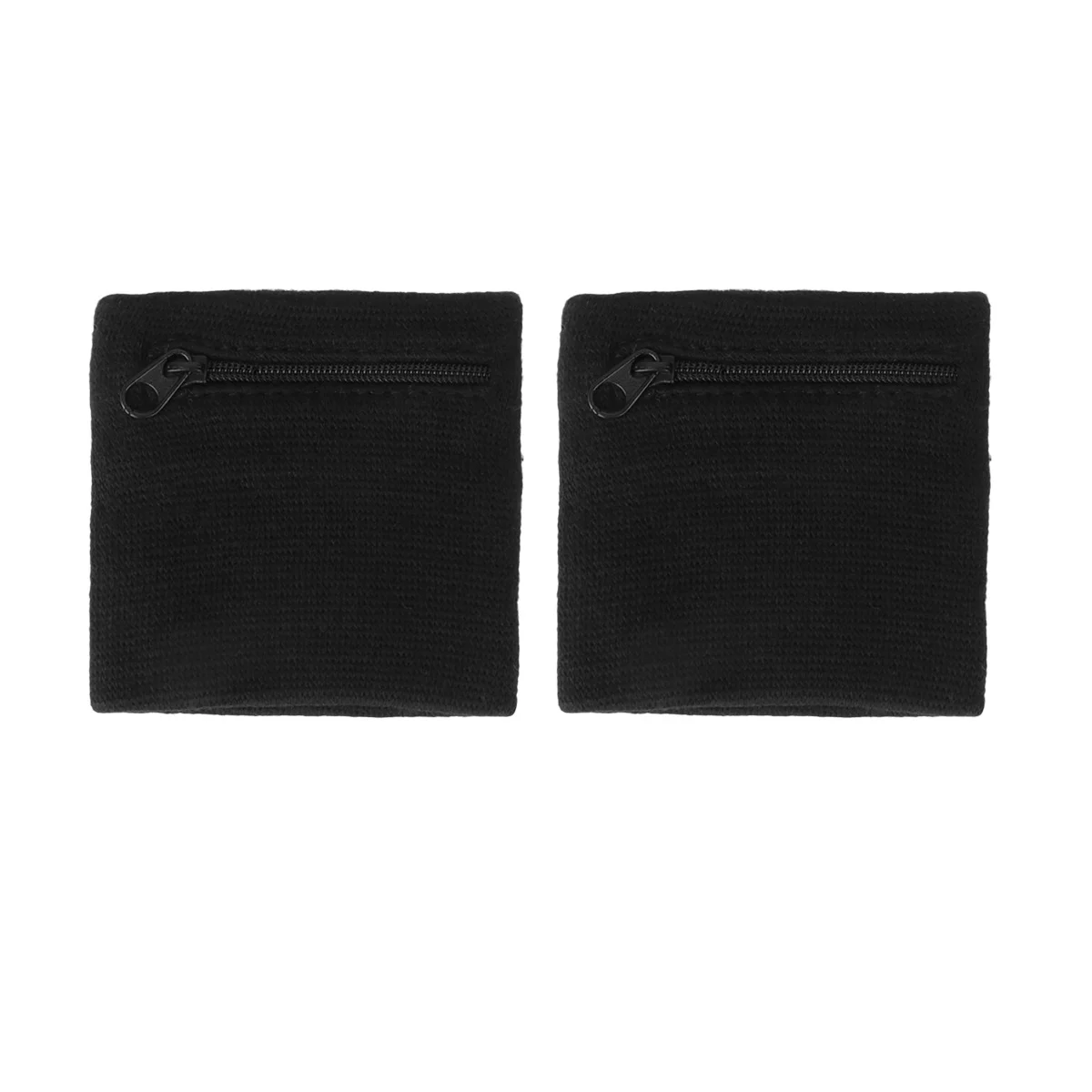 Sac de bracelet de course noir, 2 pièces, pochette pour clés à fermeture éclair Durable, porte-monnaie léger, support de changement, sac de bracelet de Fitness en plein air