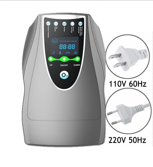 800mg Ozone Generator Sterilizer Air purifier Purification Fruit Vegetables Water Food Preparation Ozonator US EU Plug