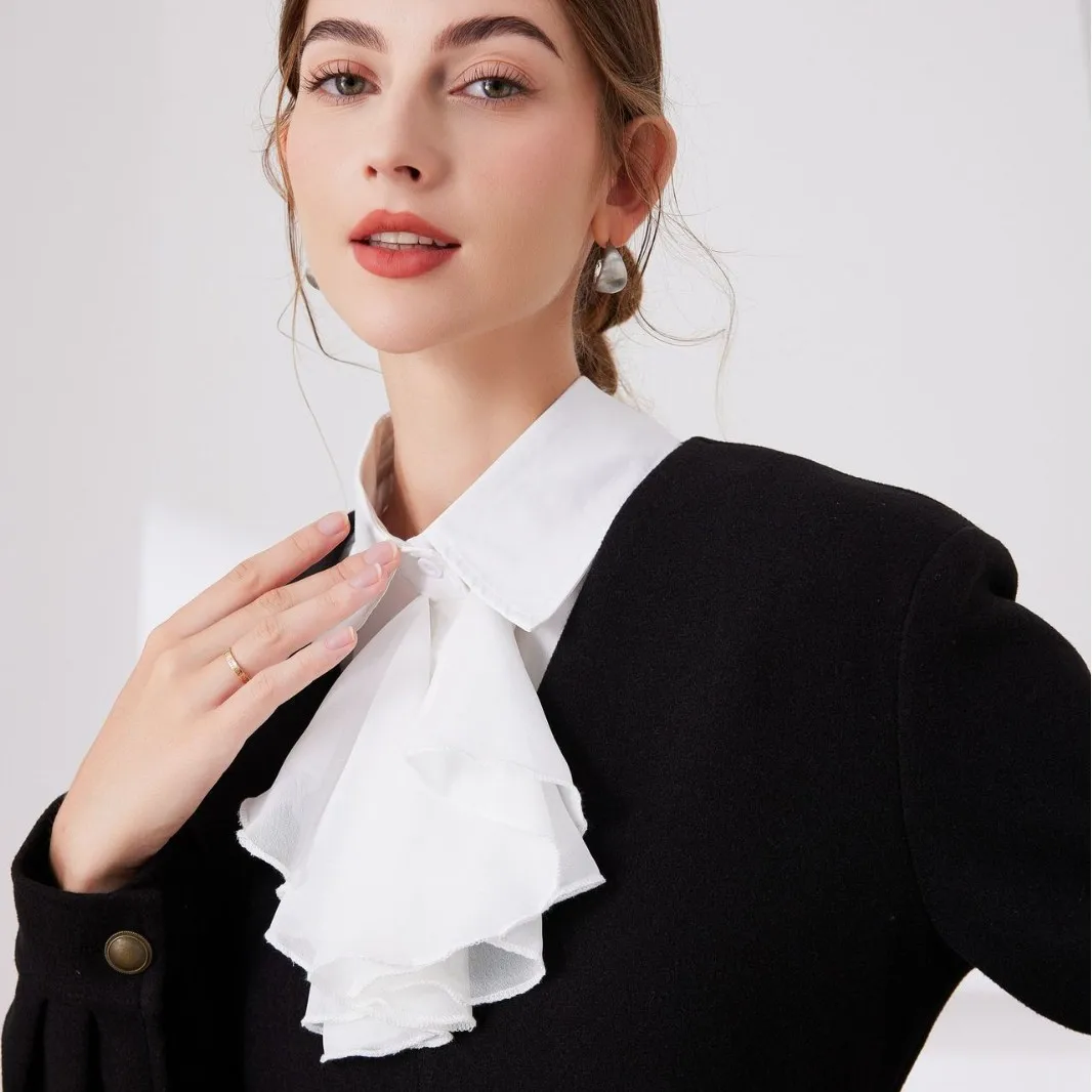 camisas-femininas-estilo-moda-colares-falsos-apontados-arco-decoracao-outono-e-inverno-colarinho
