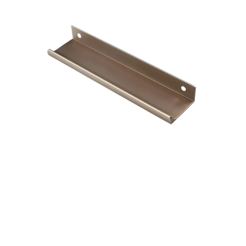 Modern Simple Light Luxury Invisible Handle Cabinet Wardrobe Door Handle Champagne Cashmere Grey U702 Aluminum Alloy Extended