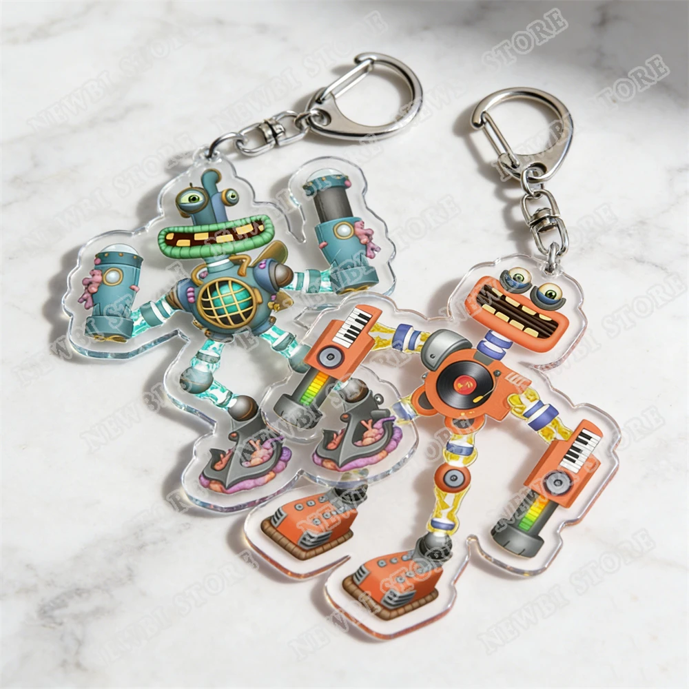 Trending Game Characters Keychains for Accessories Bag Funny Monsters Gaming Keyring Jewelry Fun Gamer Fans Lovers Friends Gifts