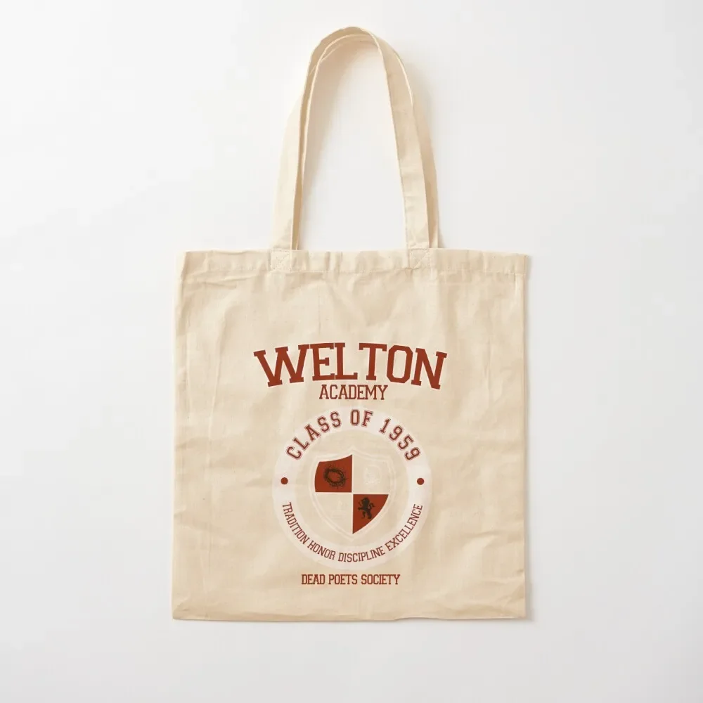 Welton Academy Logo, Dead Poets Society. Tote Bag Canvas bag for women custom canvas bag