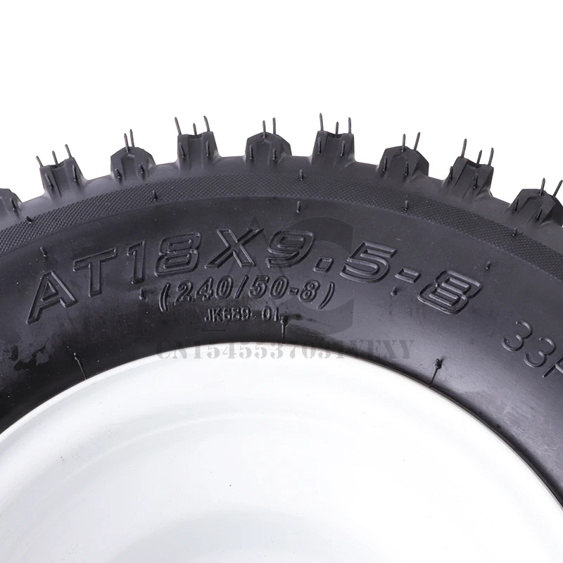 18X9.50-8 8 inch ATV tire with aluminum rim suitable for ATV, 4 wheeler, road tire wear-resistant wheel tire accessories