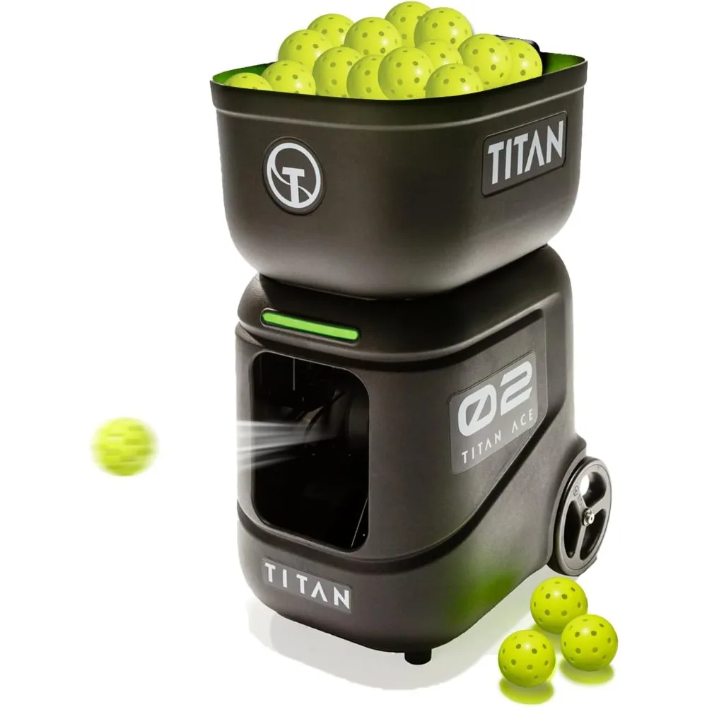 

US Shipping Lightweight 39 lb Pickleball Machine with 110-Ball Capacity Internal Oscillation App Control
