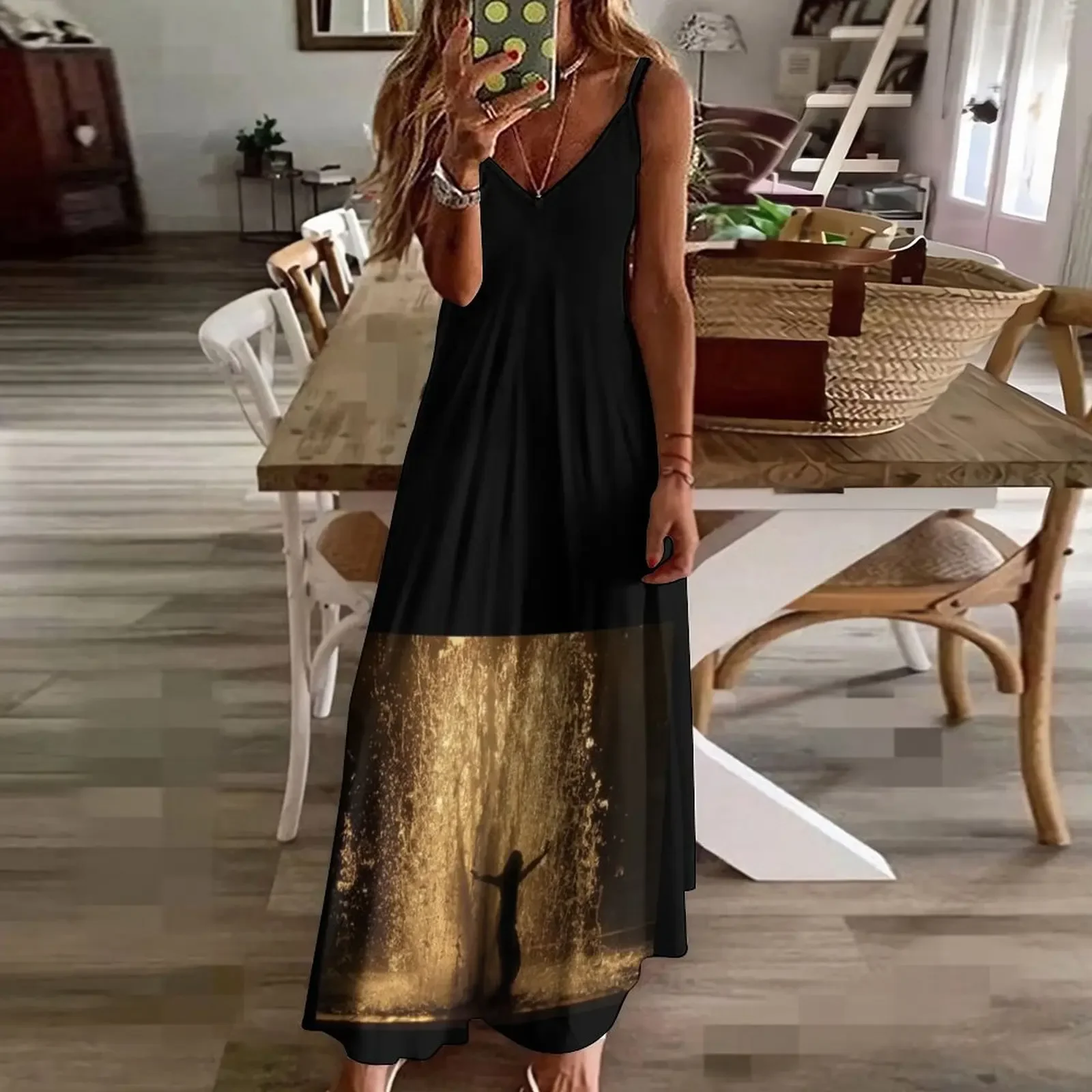 Simple Joy... Sleeveless Dress women's elegant loose dresses womens clothing Women's long dress