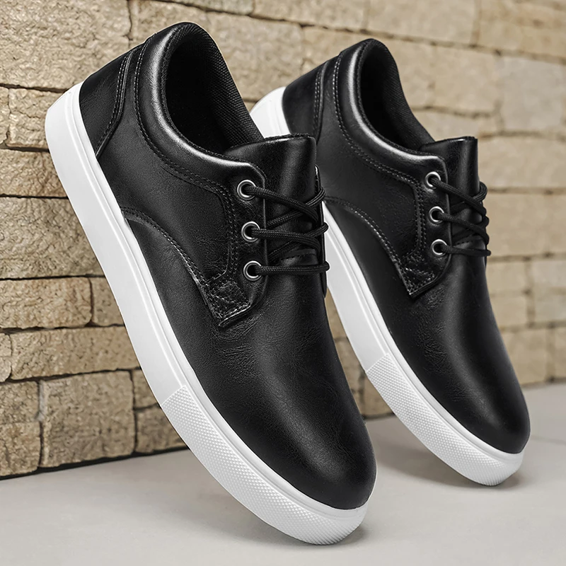 Bequeme Skateboard-Schuhe für Herren - Niedrig Geschnittene Outdoor-Training-, Wander- und Camping-Sneaker für Alle Jahreszeiten – Detail 7