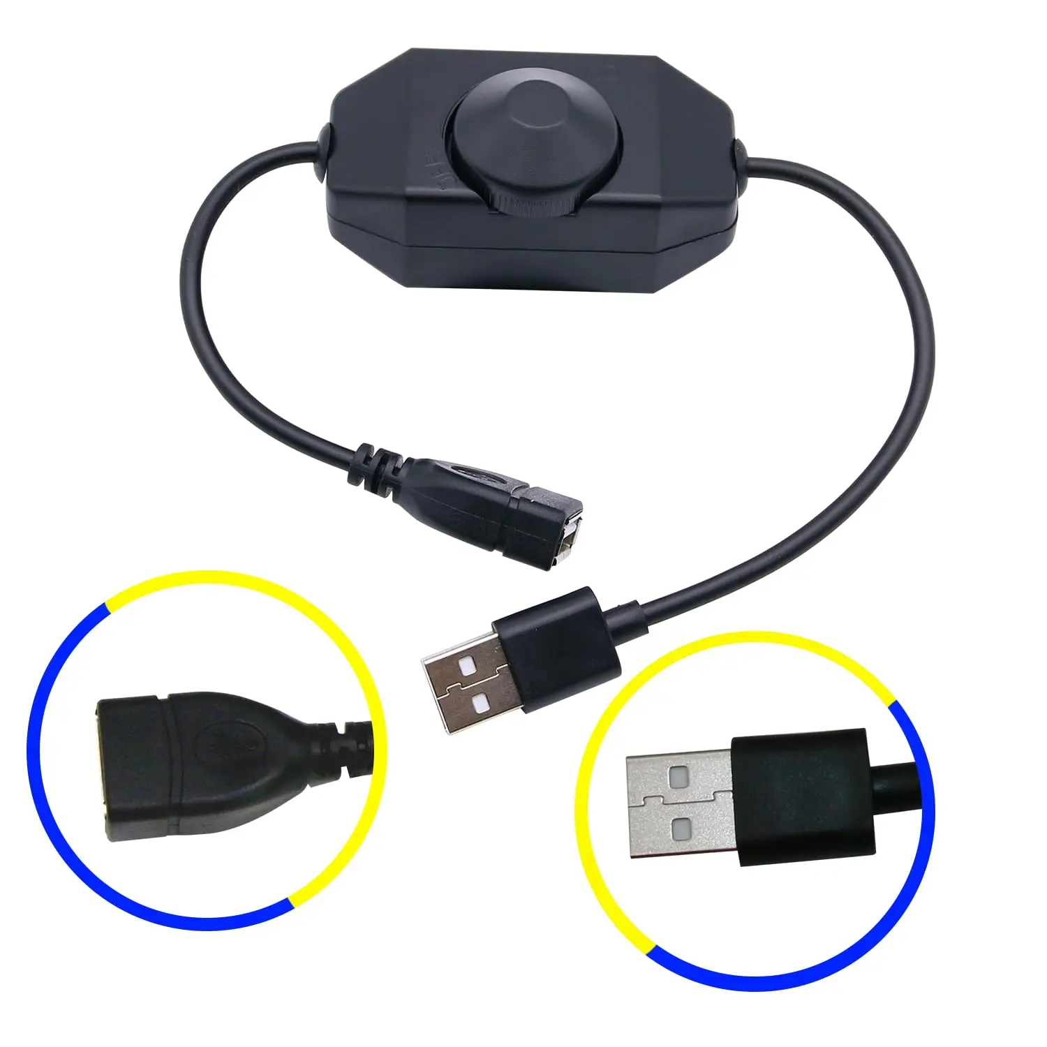 

Manual Knob Touch LED Dimmer Switch USB DC 5V Stepless Brightness Controller for 5050 2838 Strip Light 1 Channel​