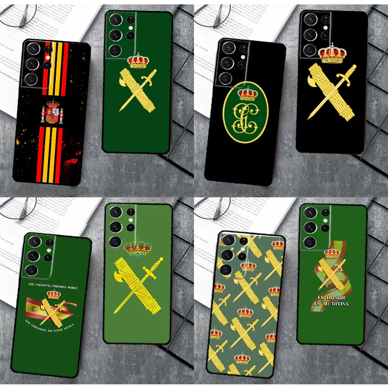 Spanish guard civil Emblem Case For Samsung Galaxy S23 S22 Ultra S9 S10 Note 10 Plus Note 20 S21 Ultra S20 FE Phone Coque