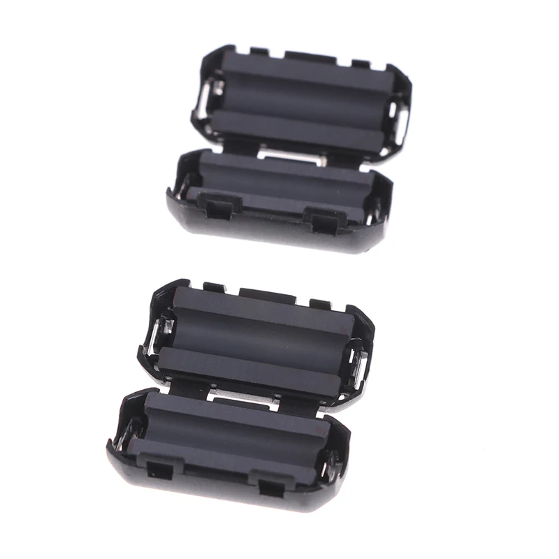 3Pcs Ring Core Ferrite Bead Clamp Choke Coil EMI RFI Noise Filter Clip Snap Cable
