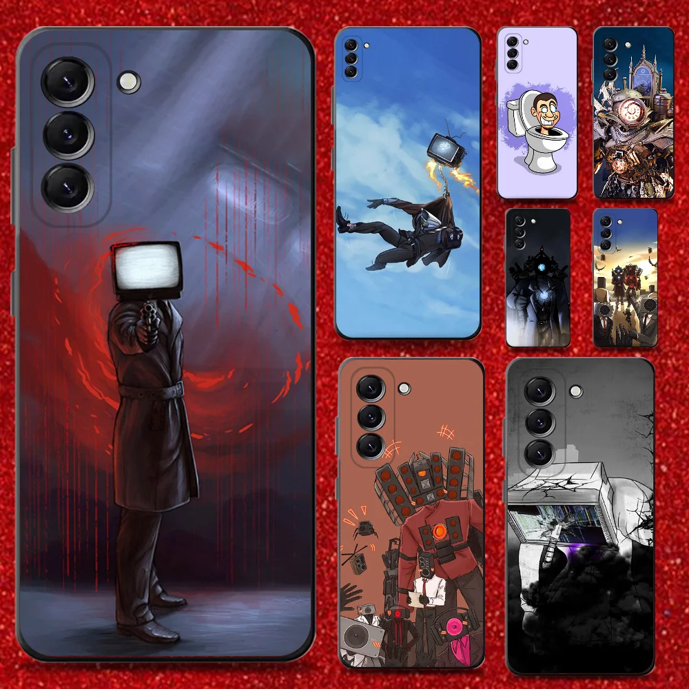 

Skibidi Toilet Phone Case For Samsung Galaxy A13,A21s,A22,A31,A32,A52,A53,A71,A80,Soft Black Shell