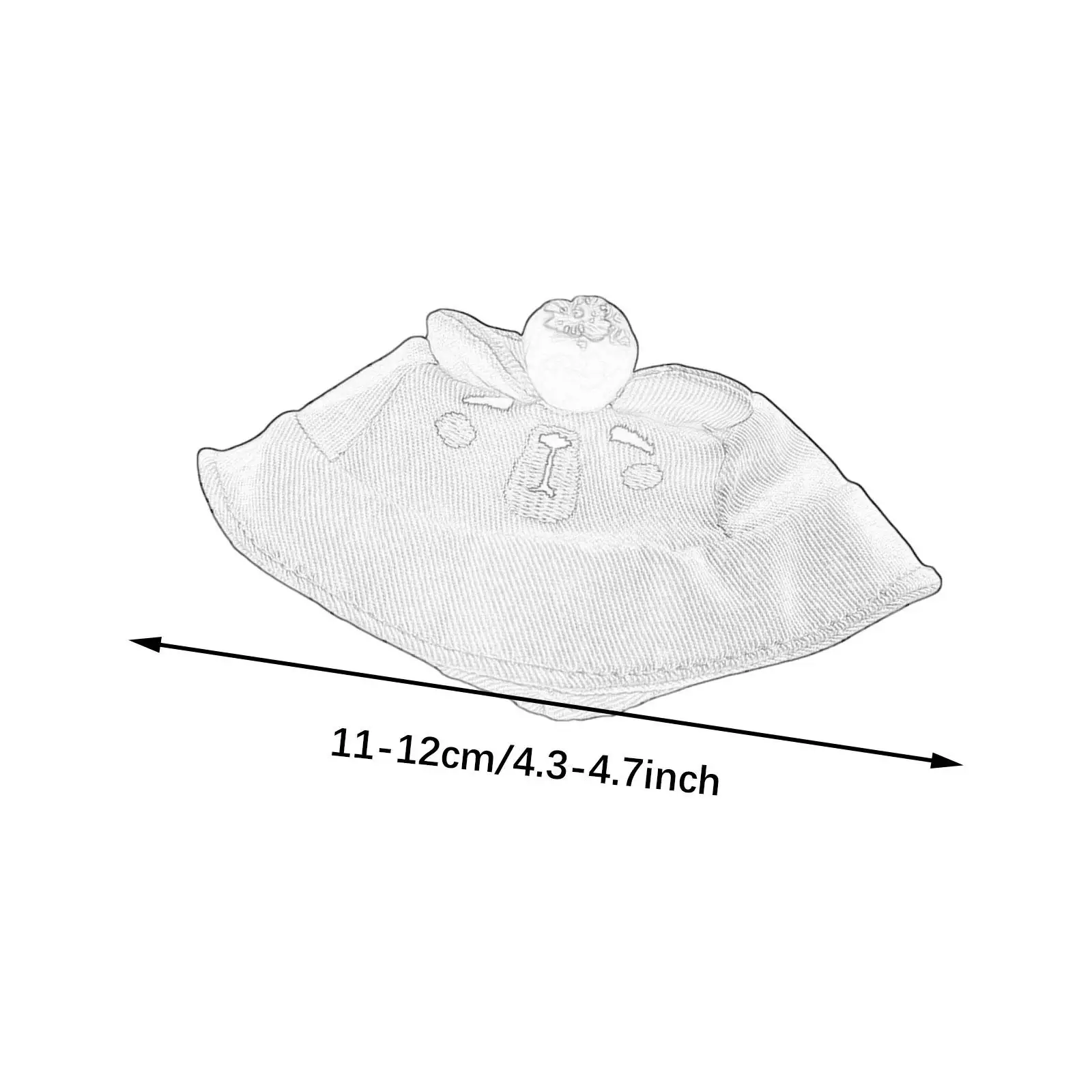 

Plush Figure Wide Brim Hat for Kids DIY Clothing Educational Photo Props Imagination Make Your Own Dolls Dress up for 15cm 17cm