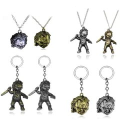 Horror Movie Seed Of Chucky Keychain Hand Knife Figure Pendant Key Chain Ring Car Purse Keyring Holder Chaveiros Fans Souvenirs